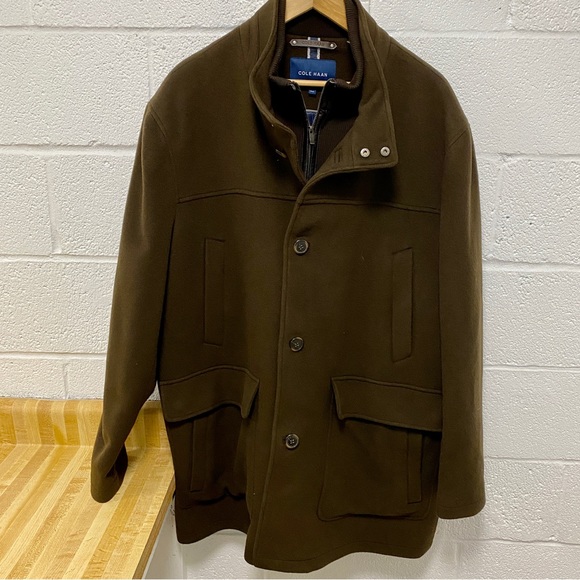 NWOT Cole Haan XXL Wool Coat - Picture 7 of 13
